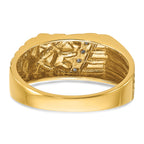 14k Mens Diamond Nugget Complete Ring - Sophia Jewelers