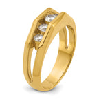14k Mens Polished Channel-set 5-Stone 3/4 Carat AA Quality Diamond Ring - Sophia Jewelers