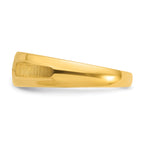 14k Mens Polished and Satin 1/6 carat Diamond Complete Ring - Sophia Jewelers