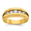 14k Mens Polished Channel-set 5-Stone 1/2 Carat AA Quality Diamond Ring - Sophia Jewelers