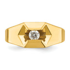 14k Mens Polished Ring Mounting, Mounting Only - Sophia Jewelers