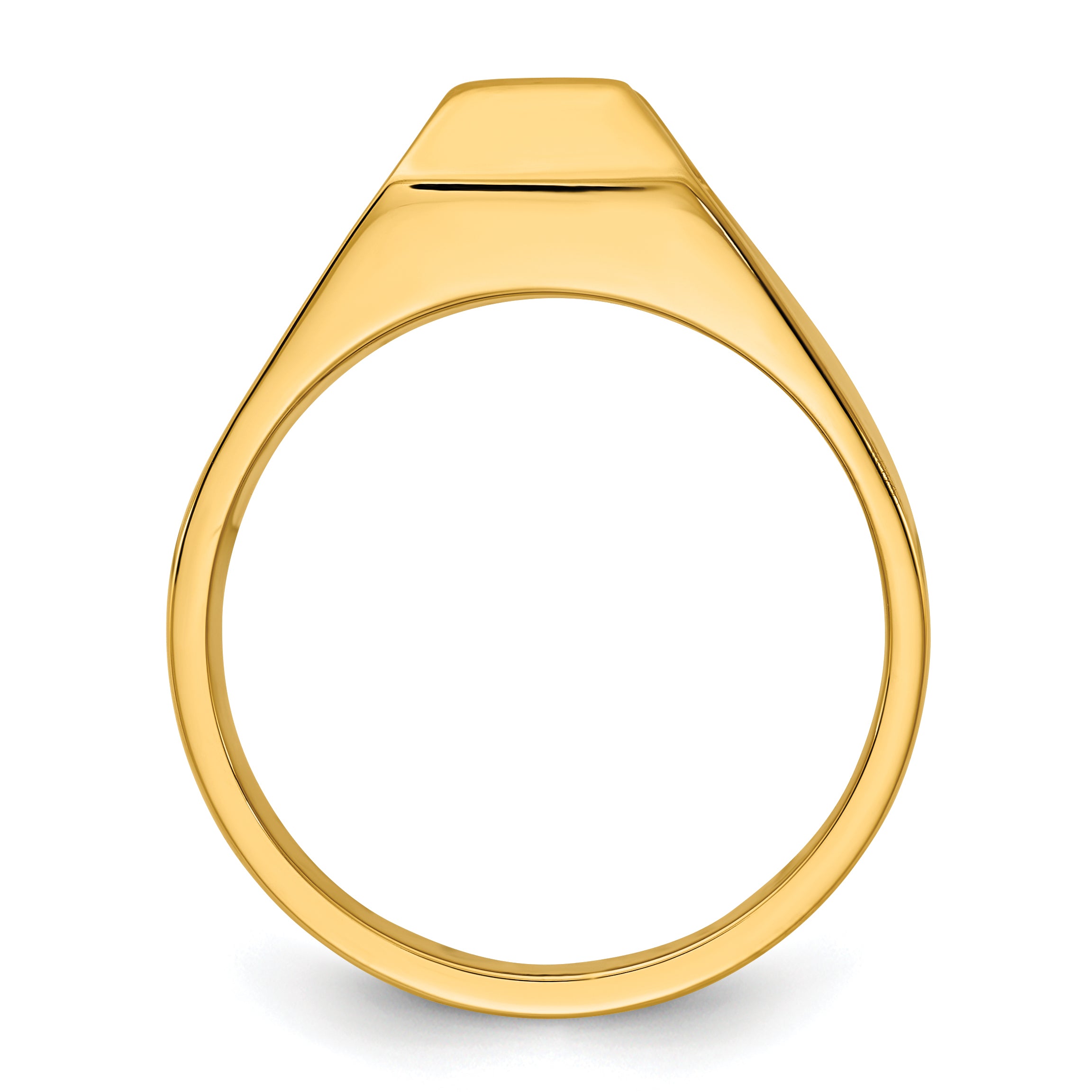 14k Mens Polished Diamond Ring Mounting, Mounting Only Secondary image