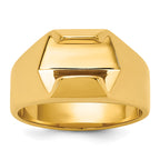 14k Mens Polished Diamond Ring Mounting, Mounting Only - Sophia Jewelers