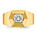 14k 1 carat Lab Grown Diamond VS/SI+ G+ Complete Men's Ring