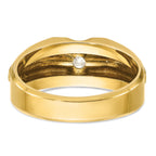 14k Two-tone Mens Diamond Ring Mounting, Mounting Only - Sophia Jewelers