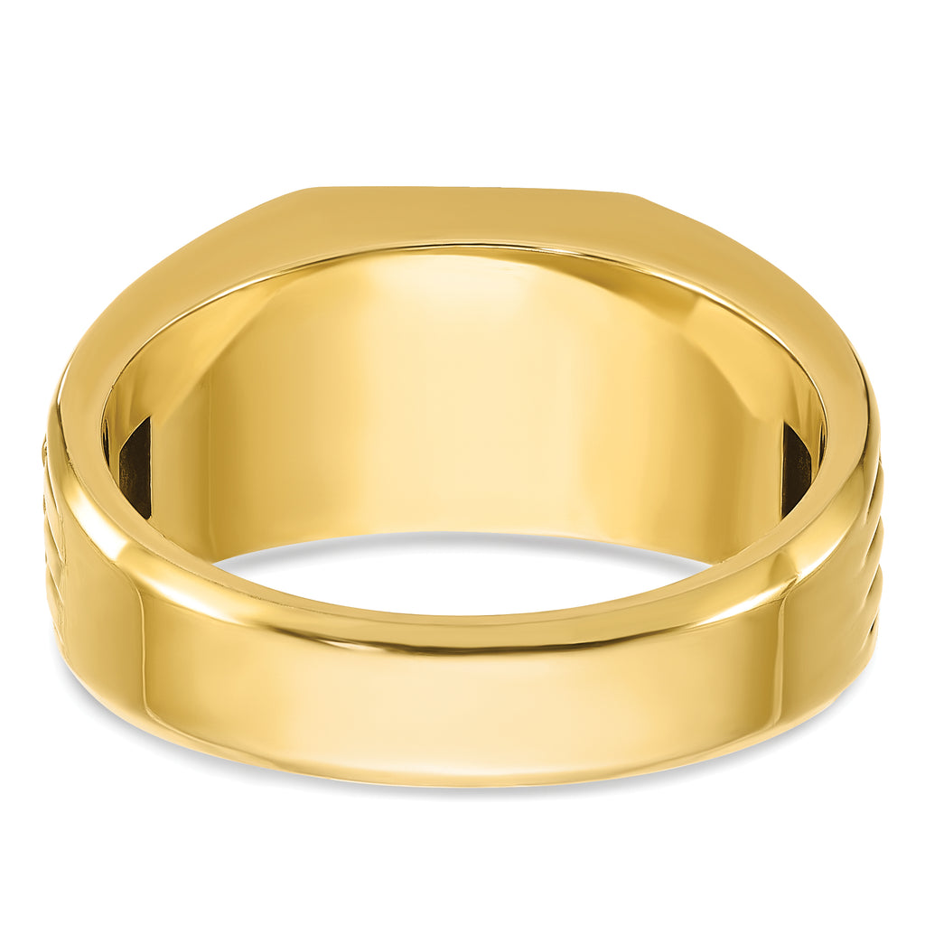 14k Two-tone Mens Diamond Ring Mounting, Mounting Only - Sophia Jewelers