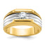 14k Two-tone Mens 1/2 carat Diamond Complete Ring - Sophia Jewelers