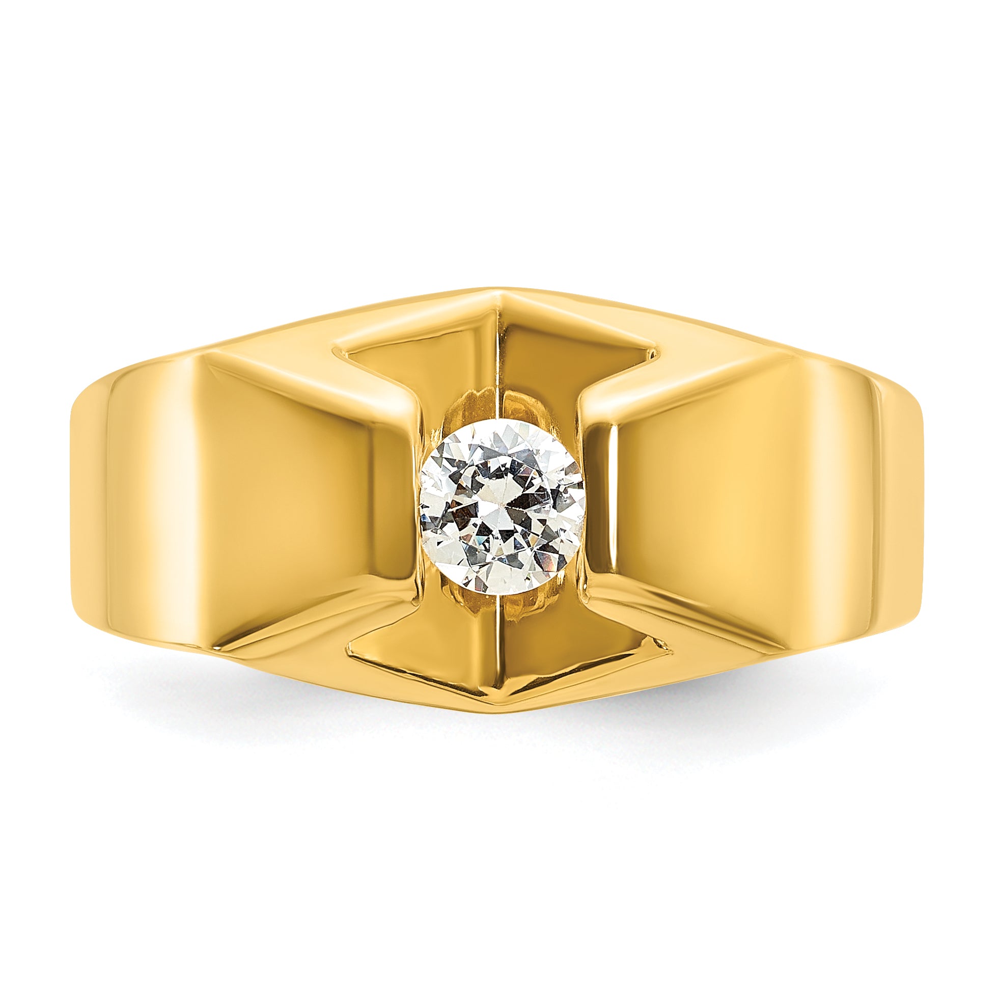 14k Mens Diamond Ring Mounting, Mounting Only - Sophia Jewelers