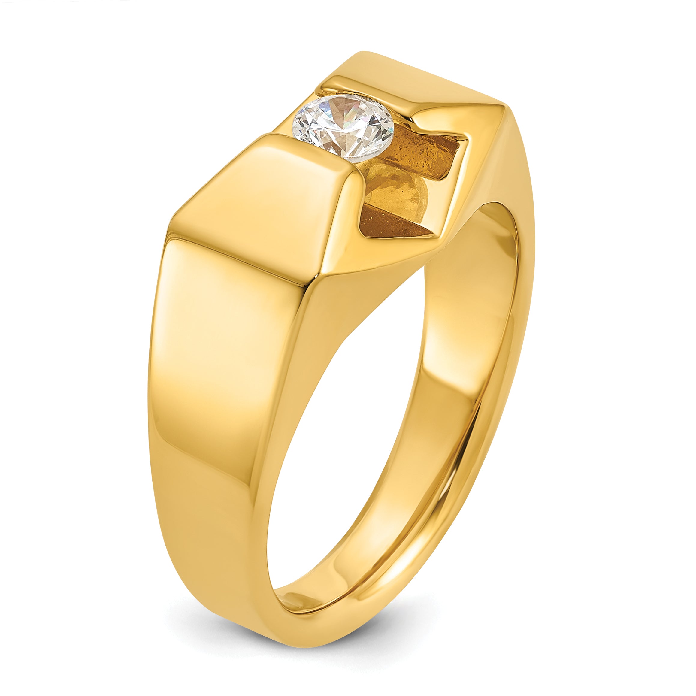 14k Mens Diamond Ring Mounting, Mounting Only - Sophia Jewelers