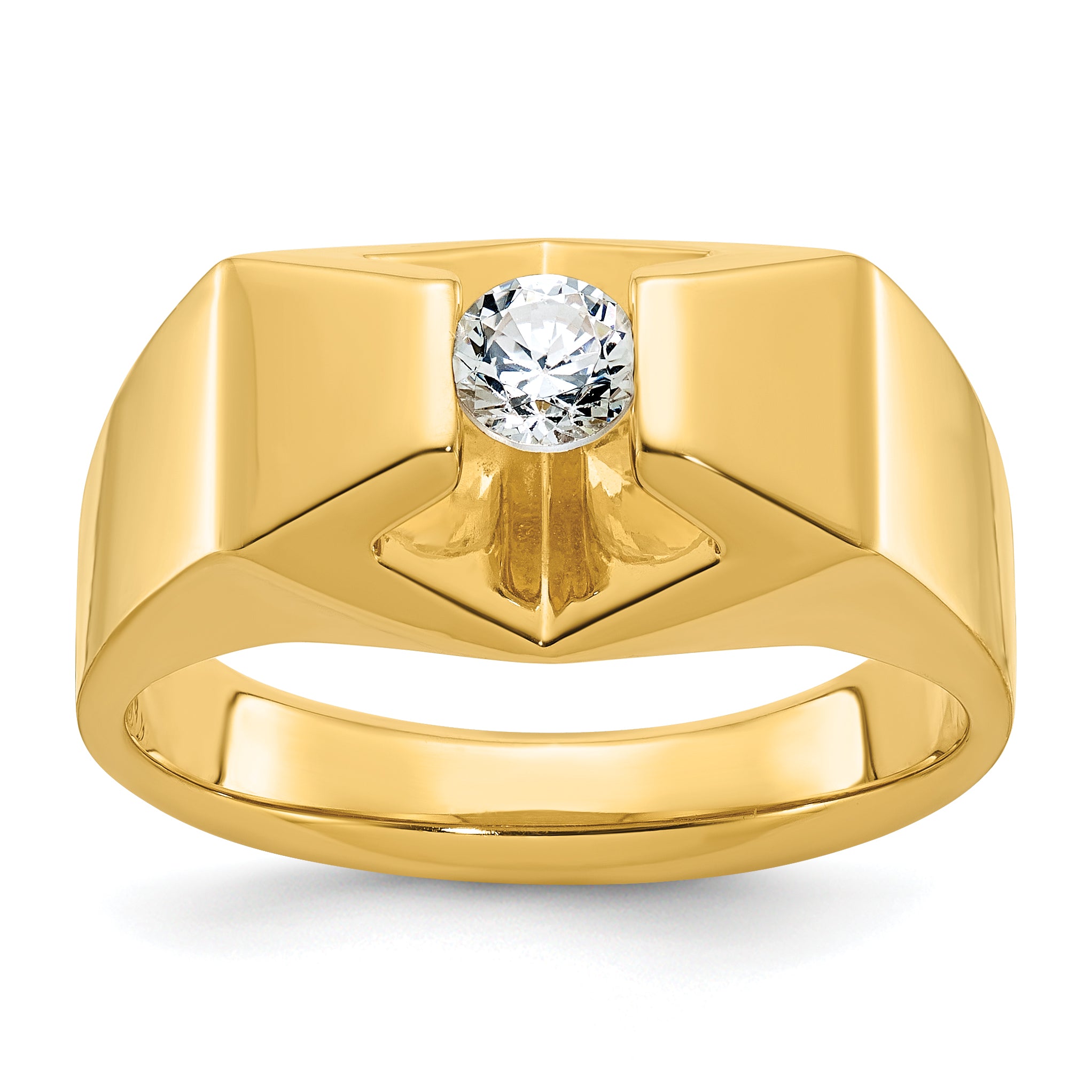14k Mens Diamond Ring Mounting, Mounting Only - Sophia Jewelers