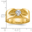 14k Mens 1/2 carat Diamond Complete Ring - Sophia Jewelers