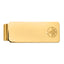 14k Men's Polished and Beaded Masonic Circle Medium Money Clip