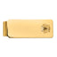 14k Men's Polished and Textured with Black Enamel 32 Degree Scottish Rite Masonic Medium Money Clip