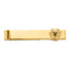 14k Men's Polished and Textured with Black Enamel 32 Degree Scottish Rite Masonic Large Tie Bar