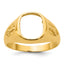 14k Men's Polished and Textured Blue Lodge Master Masonic Ring Mounting, Mounting Only - Sophia Jewelers