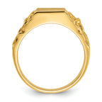 14k 13x9mm Men's Signet Ring