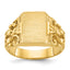 14k 13x9mm Men's Signet Ring