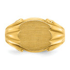 14k 12x10mm Men's Signet Ring