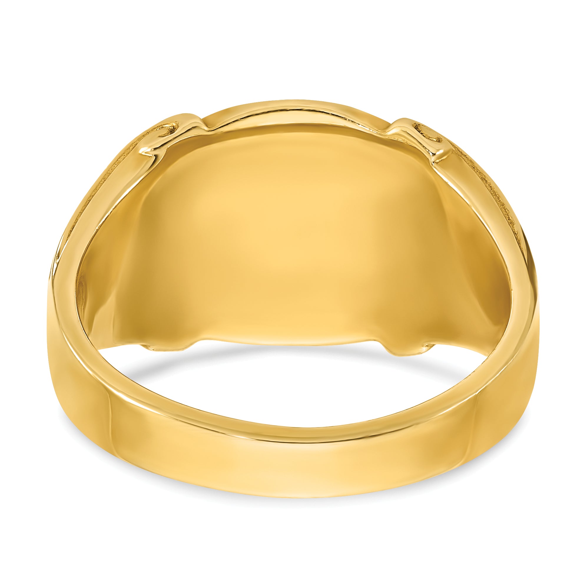 14k 12x10mm Men's Signet Ring