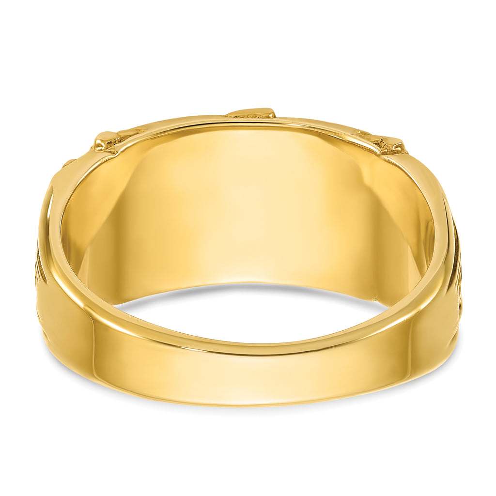 14k 15x7mm Men's Signet Ring