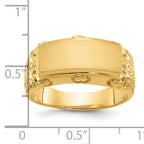 14k 15x7mm Men's Signet Ring