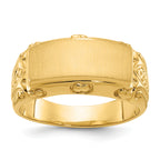 14k 15x7mm Men's Signet Ring