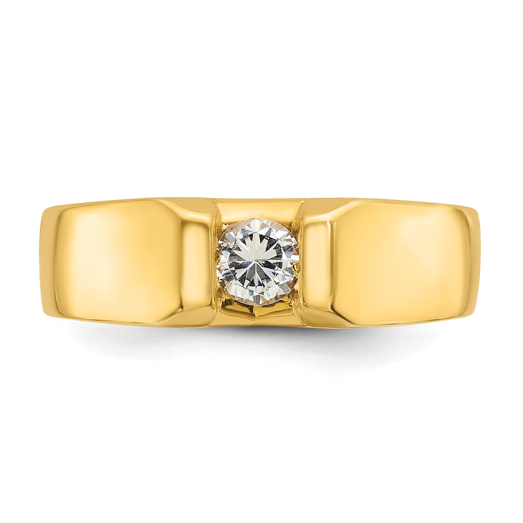 14k Mens 1/3 carat Diamond Complete Ring - Sophia Jewelers