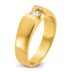 14k Mens 1/3 carat Diamond Complete Ring - Sophia Jewelers