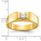 14k Mens 1/3 carat Diamond Complete Ring - Sophia Jewelers