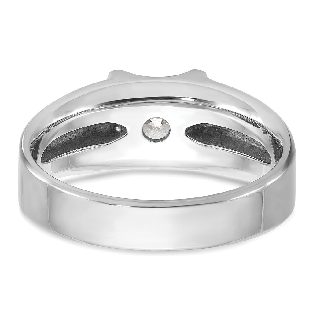 14k White Gold 1 carat Lab Grown Diamond VS/SI+ G+ Complete Men's Ring