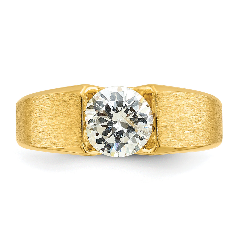 14k 1 carat Lab Grown Diamond VS/SI+ G+ Complete Men's Ring