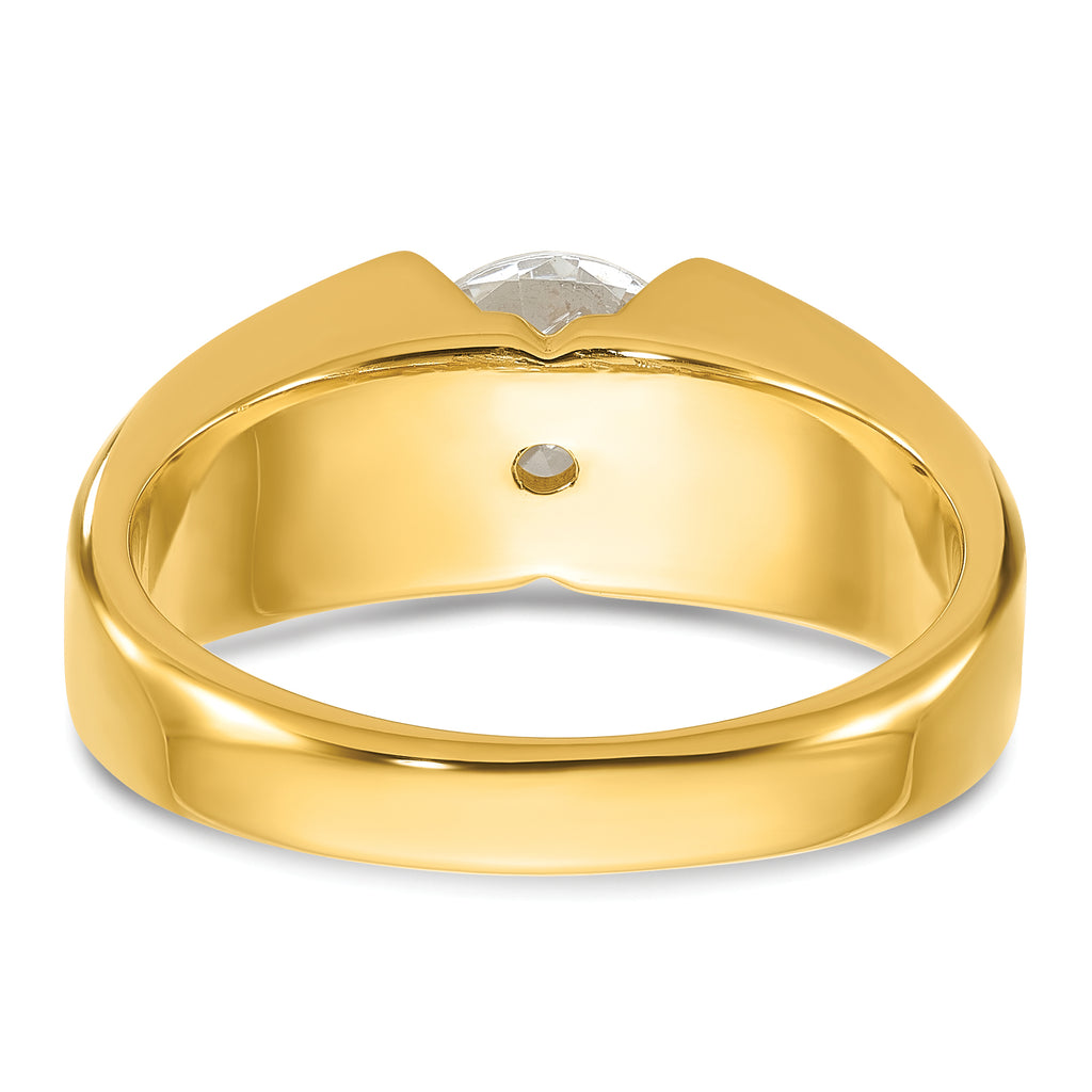 14k 1 carat Lab Grown Diamond VS/SI+ G+ Complete Men's Ring