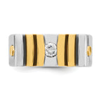 14k Two-tone Mens 1/3 carat Diamond Complete Ring - Sophia Jewelers