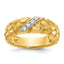 14k Mens 1/15 carat Diamond Nugget Complete Ring - Sophia Jewelers