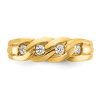 14k Mens Link Design Diamond Ring Mounting, Mounting Only - Sophia Jewelers