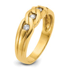14k Mens Link Design Diamond Ring Mounting, Mounting Only - Sophia Jewelers