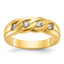 14k Mens Link Design 1/4 carat Diamond Complete Ring - Sophia Jewelers