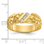 14k Mens Diamond Nugget Ring Mounting, Mounting Only - Sophia Jewelers