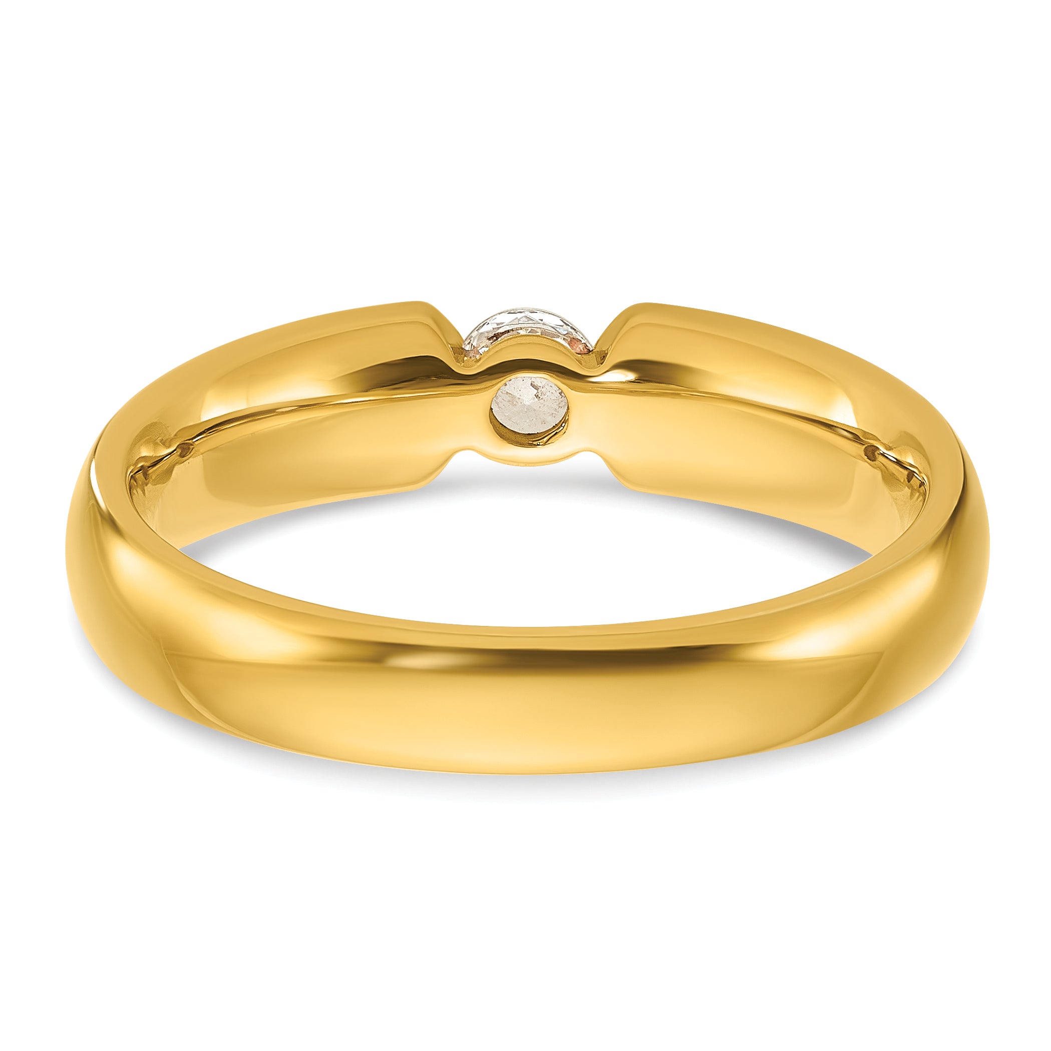 14k Mens 1/4 carat Diamond Complete Ring - Sophia Jewelers