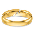 14k Mens 1/4 carat Diamond Complete Ring - Sophia Jewelers