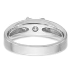 14k White Gold Mens Diamond Ring Mounting, Mounting Only - Sophia Jewelers