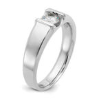 14k White Gold Mens 1/2 carat Diamond Complete Ring - Sophia Jewelers