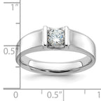 14k White Gold Mens Diamond Ring Mounting, Mounting Only - Sophia Jewelers