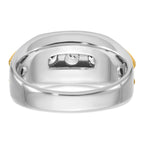 14k Two-tone Mens 3-Stone 1 carat AA Diamond Ring - Sophia Jewelers