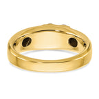 14k Two-tone Polished Men's Ring Mounting, Mounting Only - Sophia Jewelers