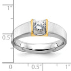 14k Two-tone Mens 1/2 carat Diamond Complete Ring - Sophia Jewelers
