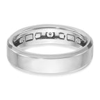 14k Two-tone Mens Polished and Satin Diamond Ring Mounting, Mounting Only - Sophia Jewelers