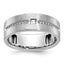 14k White Gold Men's Polished and Satin 1/5 Carat AA Quality Diamond Ring - Sophia Jewelers