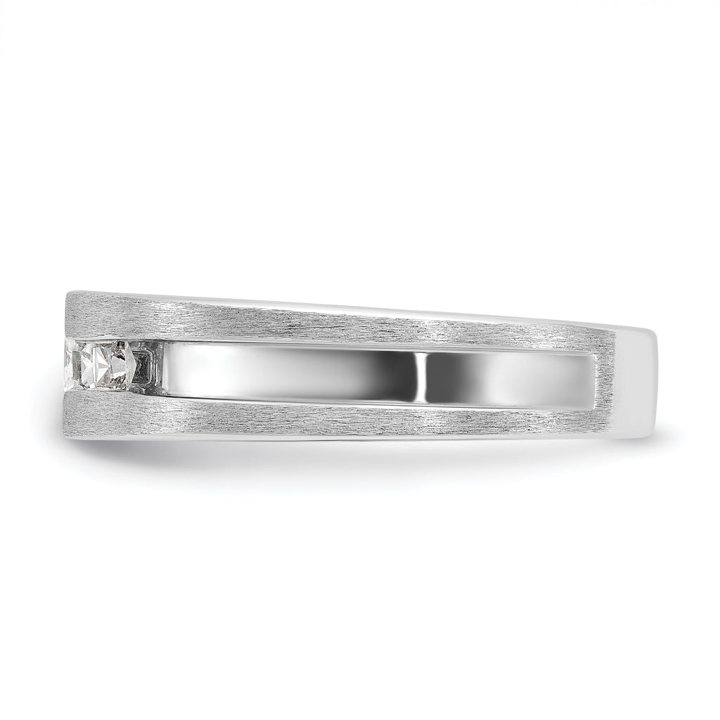 14k White Gold Mens Diamond Ring Mounting, Mounting Only - Sophia Jewelers