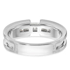 14k White Gold Mens Diamond Ring Mounting, Mounting Only - Sophia Jewelers